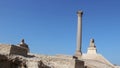 Archaeological site at the Ruins of the Pompeyâs Pillar, Alexandria, Egypt