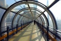 Pompidou Center Glass Tube Walkway Paris France