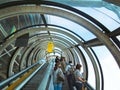 Pompidou Museum Escalator Paris France Royalty Free Stock Photo