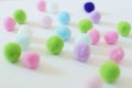 Acrylic Pompoms for crafting with kids