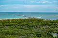 Panoramic view of Ponce de Leon Inlet area from lighthouse 1.