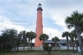 Ponce de Leon Inlet Lighthouse on a bright tday in Florida, USA Royalty Free Stock Photo