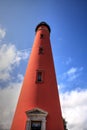 Ponce de Leon Inlet Lighthouse and Museum in Ponce Inlet near New Smyrna Beach Royalty Free Stock Photo