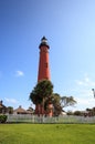 Ponce de Leon Inlet Lighthouse and Museum in Ponce Inlet near New Smyrna Beach Royalty Free Stock Photo