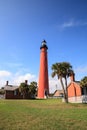 Ponce de Leon Inlet Lighthouse and Museum in Ponce Inlet near New Smyrna Beach Royalty Free Stock Photo