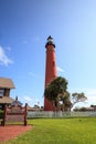 Ponce de Leon Inlet Lighthouse and Museum in Ponce Inlet near New Smyrna Beach Royalty Free Stock Photo