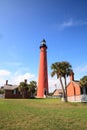 Ponce de Leon Inlet Lighthouse and Museum in Ponce Inlet near New Smyrna Beach Royalty Free Stock Photo