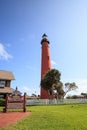 Ponce de Leon Inlet Lighthouse and Museum in Ponce Inlet near New Smyrna Beach Royalty Free Stock Photo