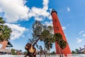 Ponce de Leon Inlet Lighthouse and Museum in Ponce, USA Royalty Free Stock Photo