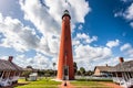 Ponce de Leon Inlet Lighthouse and Museum in Ponce, USA Royalty Free Stock Photo