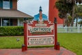 Ponce Inlet lighthouse Museum sign 2 Royalty Free Stock Photo