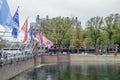 Pond At The Binnenhof Den Haag The Netherlands 2018 Royalty Free Stock Photo