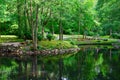 Pond in the Botanical Park in Palanga, Lithuania