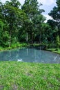 Pond at Buatong water fall and Jedsee fountain forest park