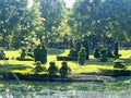 Topiary Garden in Old Deaf School Park Columbus Ohio