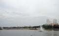 Pond in the center of Chelyabinsk