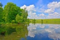 A pond in Darovoye' estate of Dostoyevsky