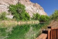 Pond in the Desert Royalty Free Stock Photo