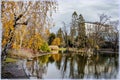 The pond in the Stadtpark in Vienna, Austria Royalty Free Stock Photo