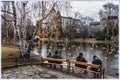 The pond in the Stadtpark in Vienna, Austria Royalty Free Stock Photo