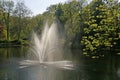 Pond with fountain, Germany