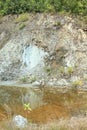 Pond by Geoheritage Site of Ultramafic Rocks