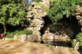 Pond in the Idyllic Crystal Palace Garden in Oporto Royalty Free Stock Photo