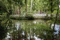 Pond in Ise Jingu Grand shrine area, Japan Royalty Free Stock Photo