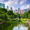 Hong Kong Park Royalty Free Stock Photo