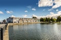 Pond in Montreal Old Port Royalty Free Stock Photo