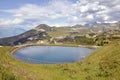 Pond in the mountains of La Plagne in France