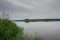 Pond near the village of Pokrovka Royalty Free Stock Photo