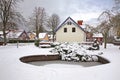 Pond in Nida. Curonian Spit. Lithuania Royalty Free Stock Photo