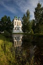 Pond in the Nikolo-Vyazhisci monastery in the summer