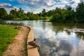 The pond at Patterson Park in Baltimore, Maryland.