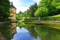 Pond in Public Gardens of Hellbrunn Palace Schloss Hellbrunn in Salzburg