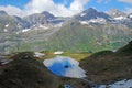 pond and the refuge in the way of Artouste train