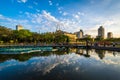 Pond at Rizal Park, in Ermita, Manila, The Philippines. Royalty Free Stock Photo