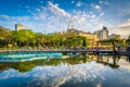 Pond at Rizal Park, in Ermita, Manila, The Philippines. Royalty Free Stock Photo