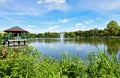 Pond `Schlossteich` in Chemnitz Germany