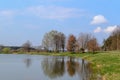 Pond - spring in KonstantynÃÂ³w ÃÂÃÂ³dzki, Poland