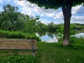 A Pond With A View in Cambridge, Ontario Royalty Free Stock Photo