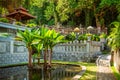 Pond in Water Palace of Tirta Gangga in East Bali Royalty Free Stock Photo