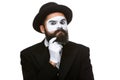 Ponderer mime Royalty Free Stock Photo