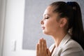 Pondering Thinking Contemplative Woman Royalty Free Stock Photo