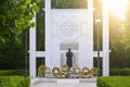 Pondicherry, India - July 15, 2023: The French War Memorial in Puducherry, India