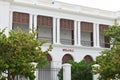 Pondicherry, India - July 15, 2023: Hotel at Promenade beach