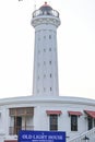 Pondicherry, India - July 15, 2023: Pudhuchery Light House at Promenade beach