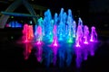 Pondless flat fountain illumination Donetsk 2012 view 1