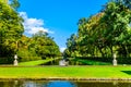 Ponds and Lakes in the Parks surrounding Castle De Haar Royalty Free Stock Photo